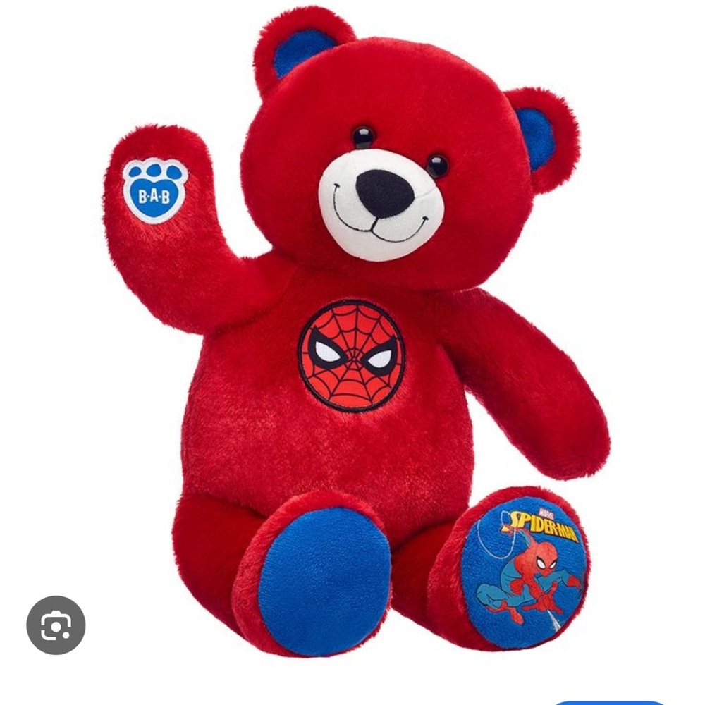 BUILD-A-BEAR MARVEL Spider-man Stuffed Bear BRAND NEW Retired Collector Plush